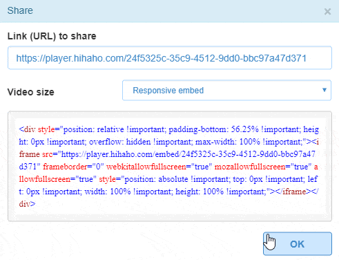 secure embed hihaho viducon