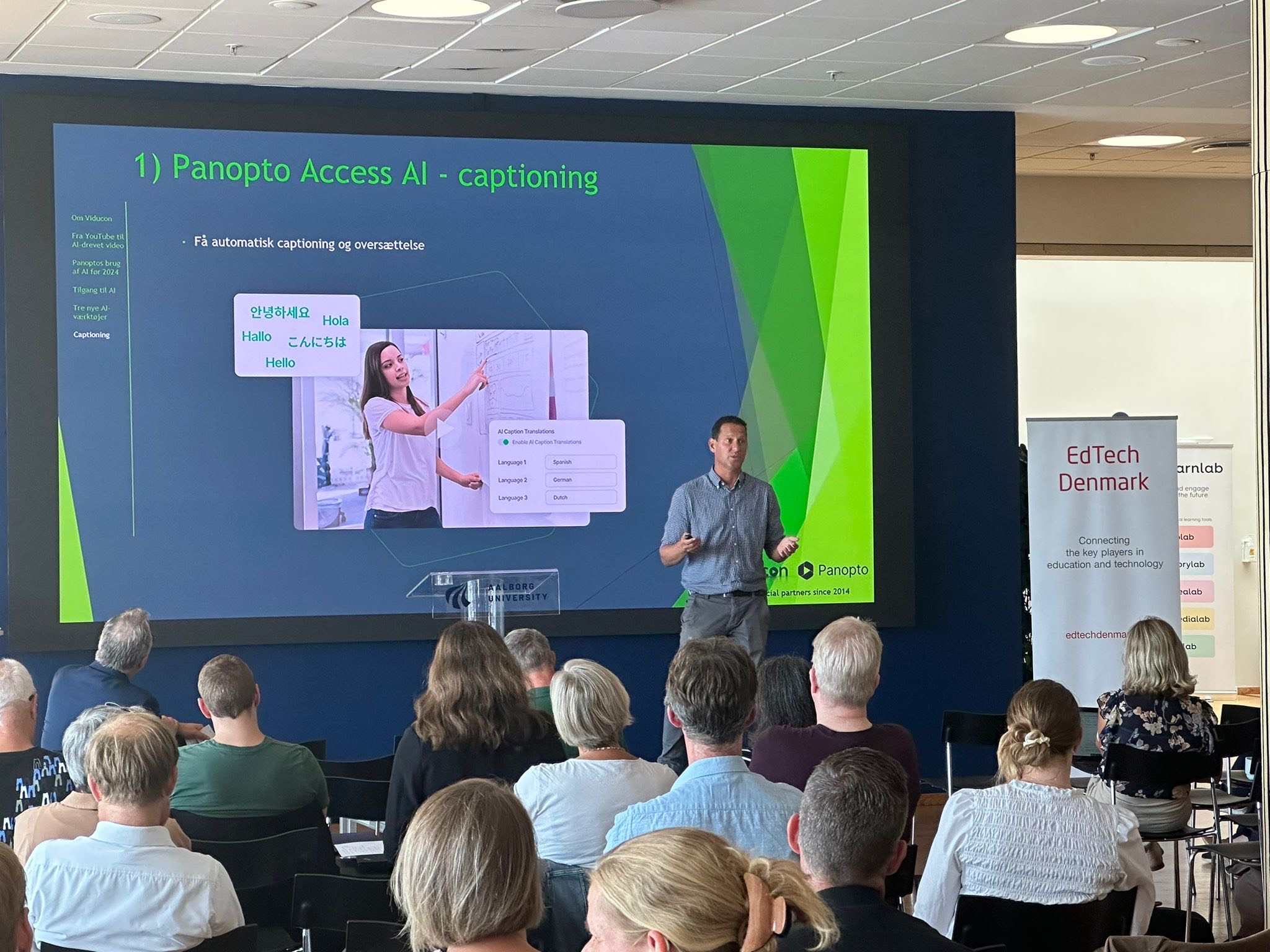 Viducons CEO Yaron Schwartz præsenterer Access AI