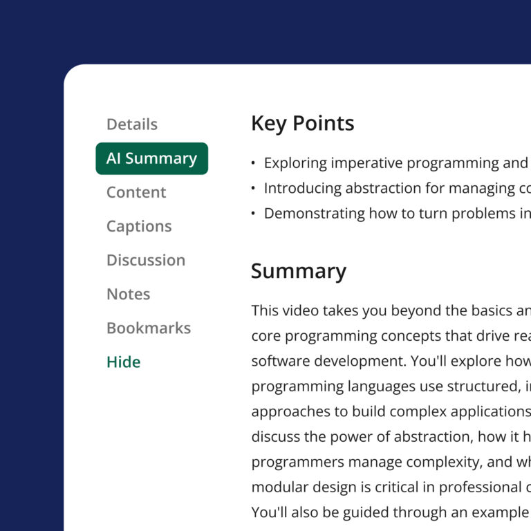Panopto Access AI