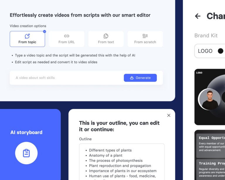 Panopto AI-videostudie fra et emne