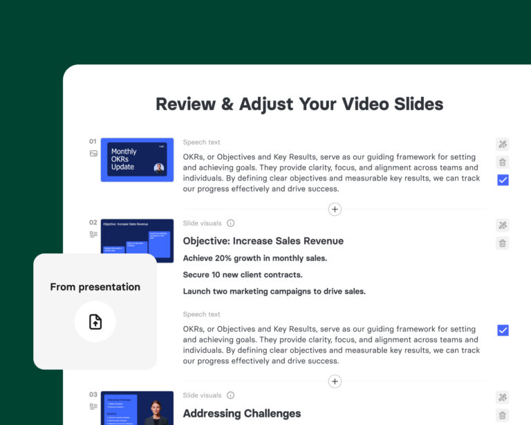 Panopto AI-videostudie fra dias til video